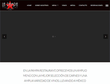 Tablet Screenshot of lapamparestaurante.com